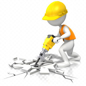 Addetto alla demolizione industriale